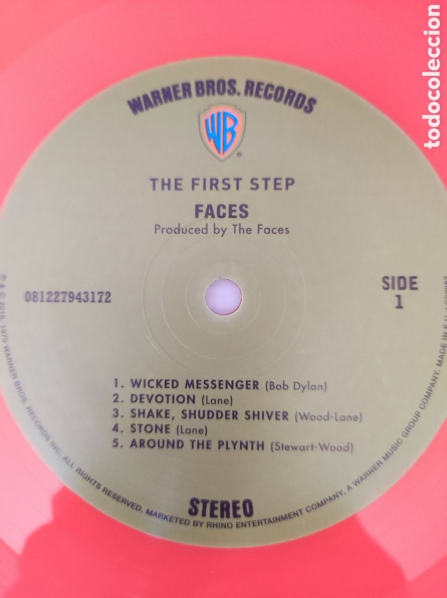 Discos de vinilo: FACES - FIRST STEP (2016) - Foto 6