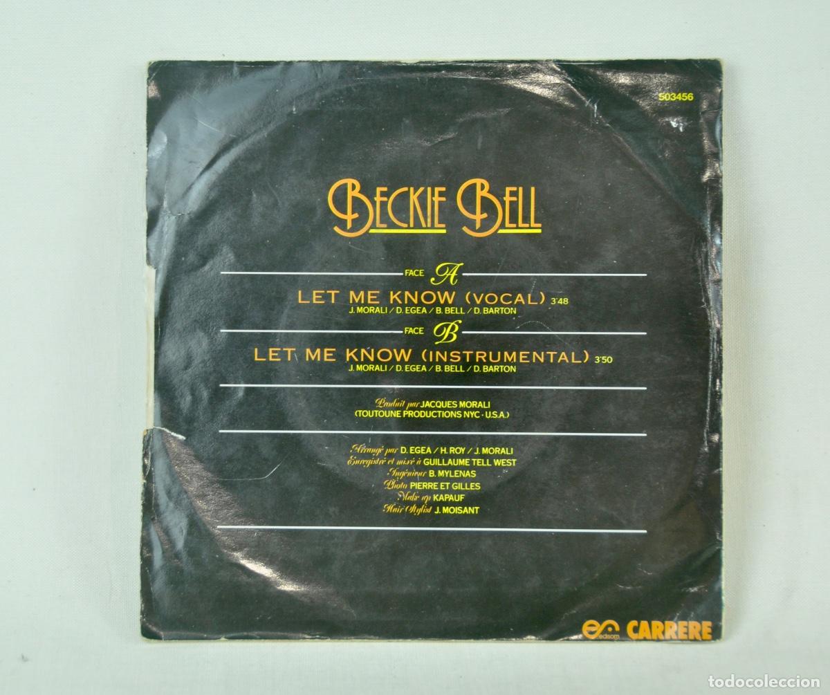 Discos de vinilo: Beckie Bell - Let me know - Foto 2