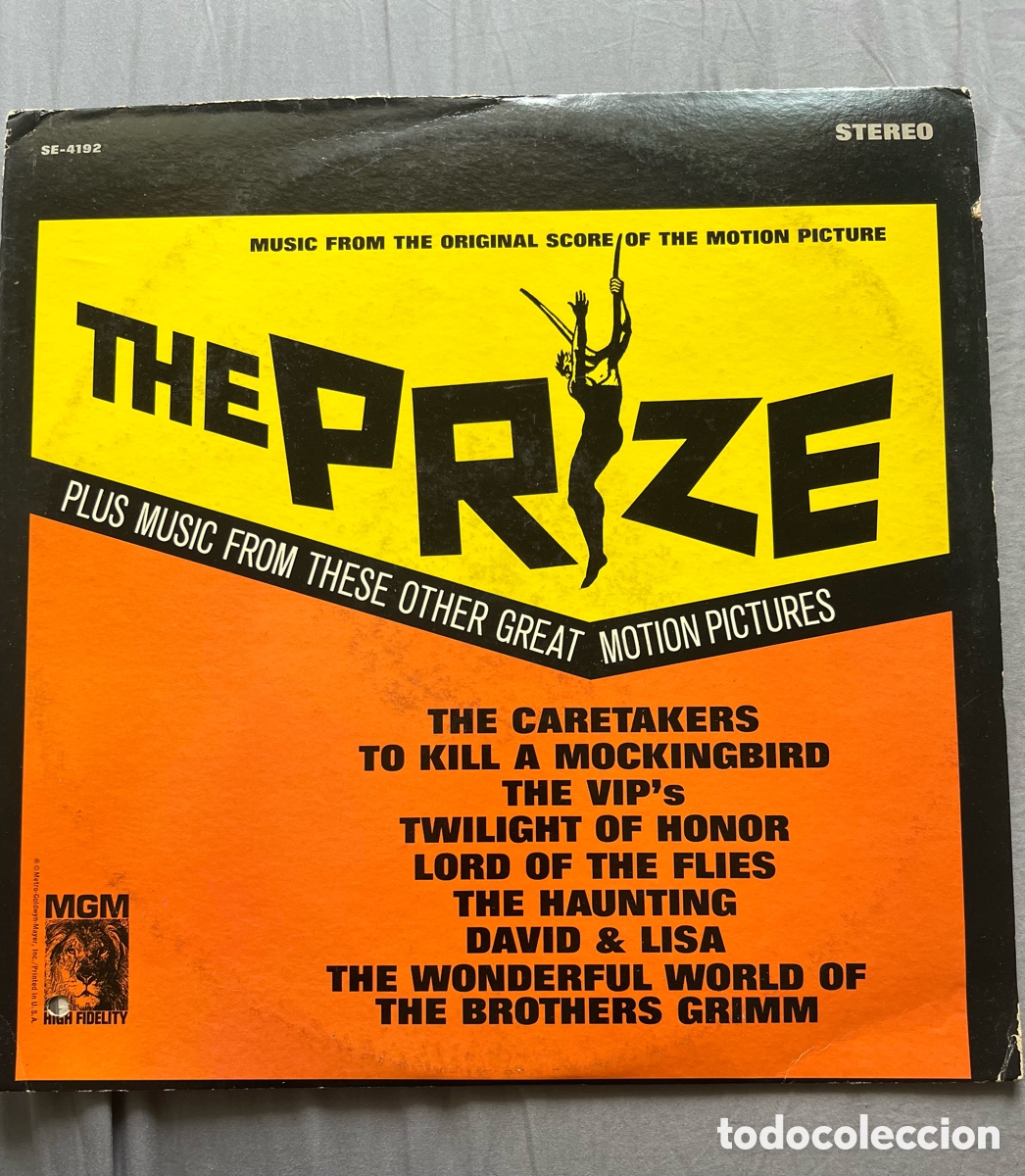 Discos de vinilo: The Prize. Jerry Goldsmith