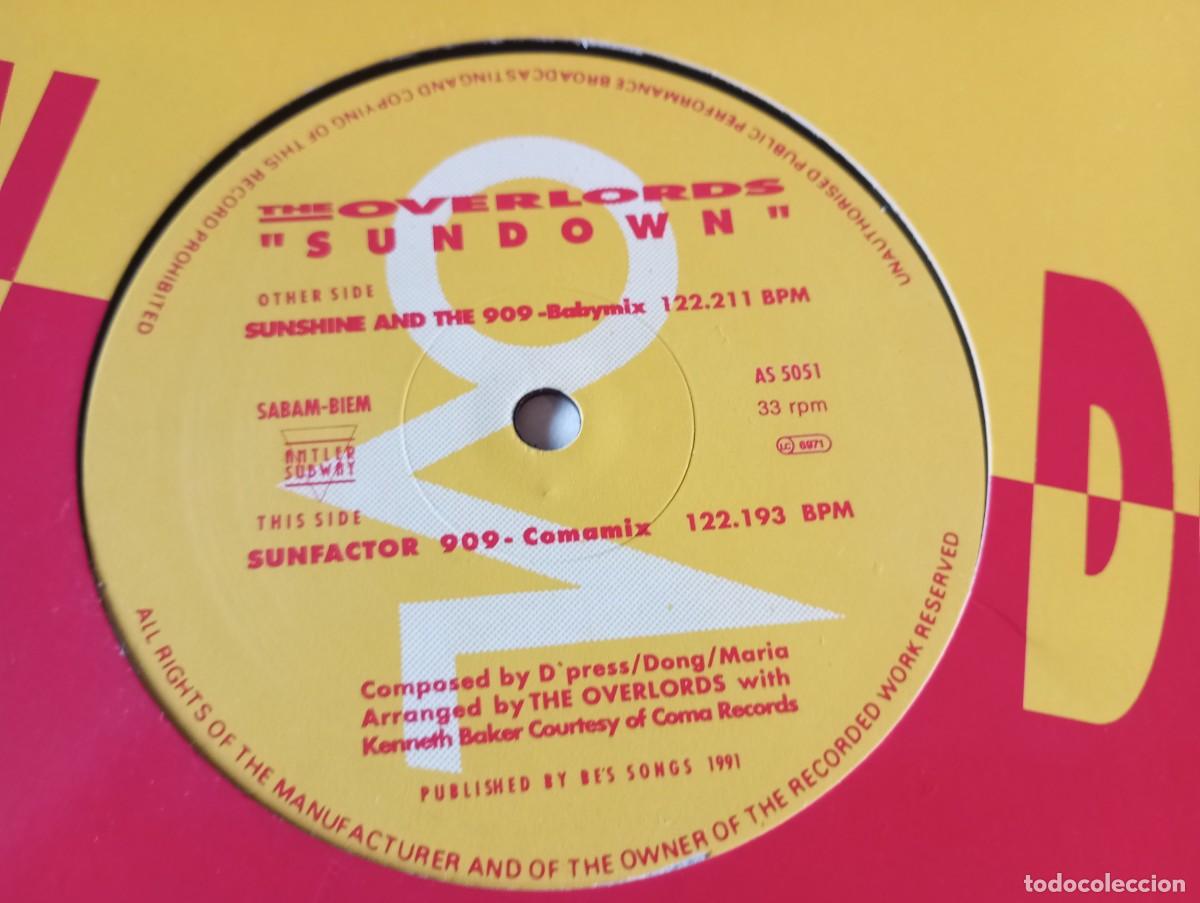 Discos de vinilo: The Overlords &ndash; Sundown - 1991 - Foto 1
