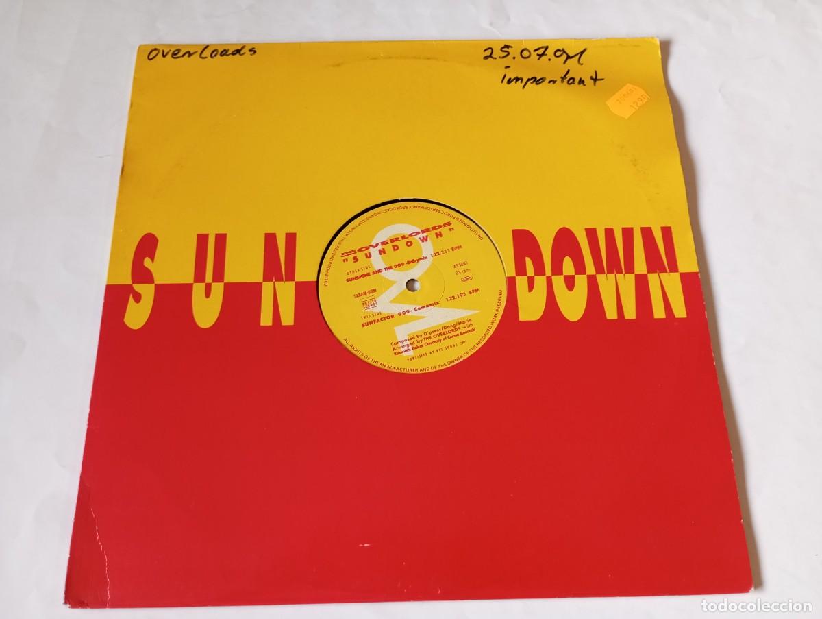 Discos de vinilo: The Overlords &ndash; Sundown - 1991 - Foto 2