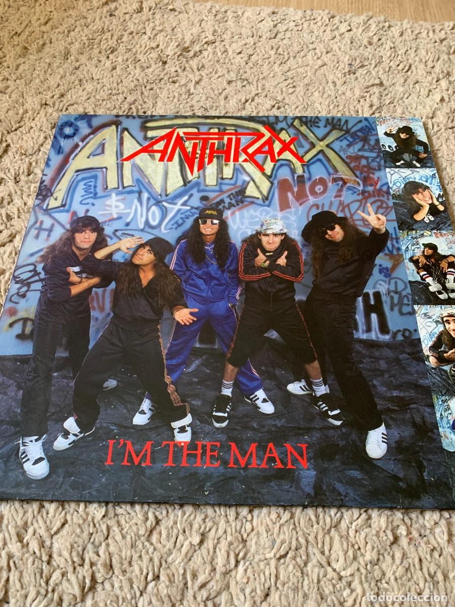 Discos de vinilo: LP. ANTHRAX. I&acute;M THE MAN. A&Ntilde;O 1987.