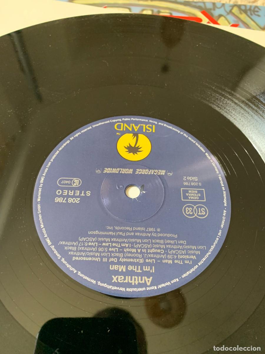 Discos de vinilo: LP. ANTHRAX. I&acute;M THE MAN. A&Ntilde;O 1987. - Foto 3