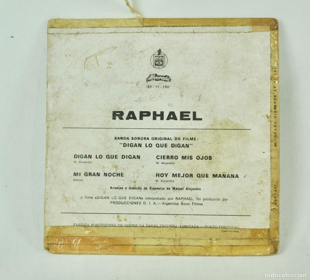 Discos de vinilo: Raphael - digan lo que digan - Foto 2
