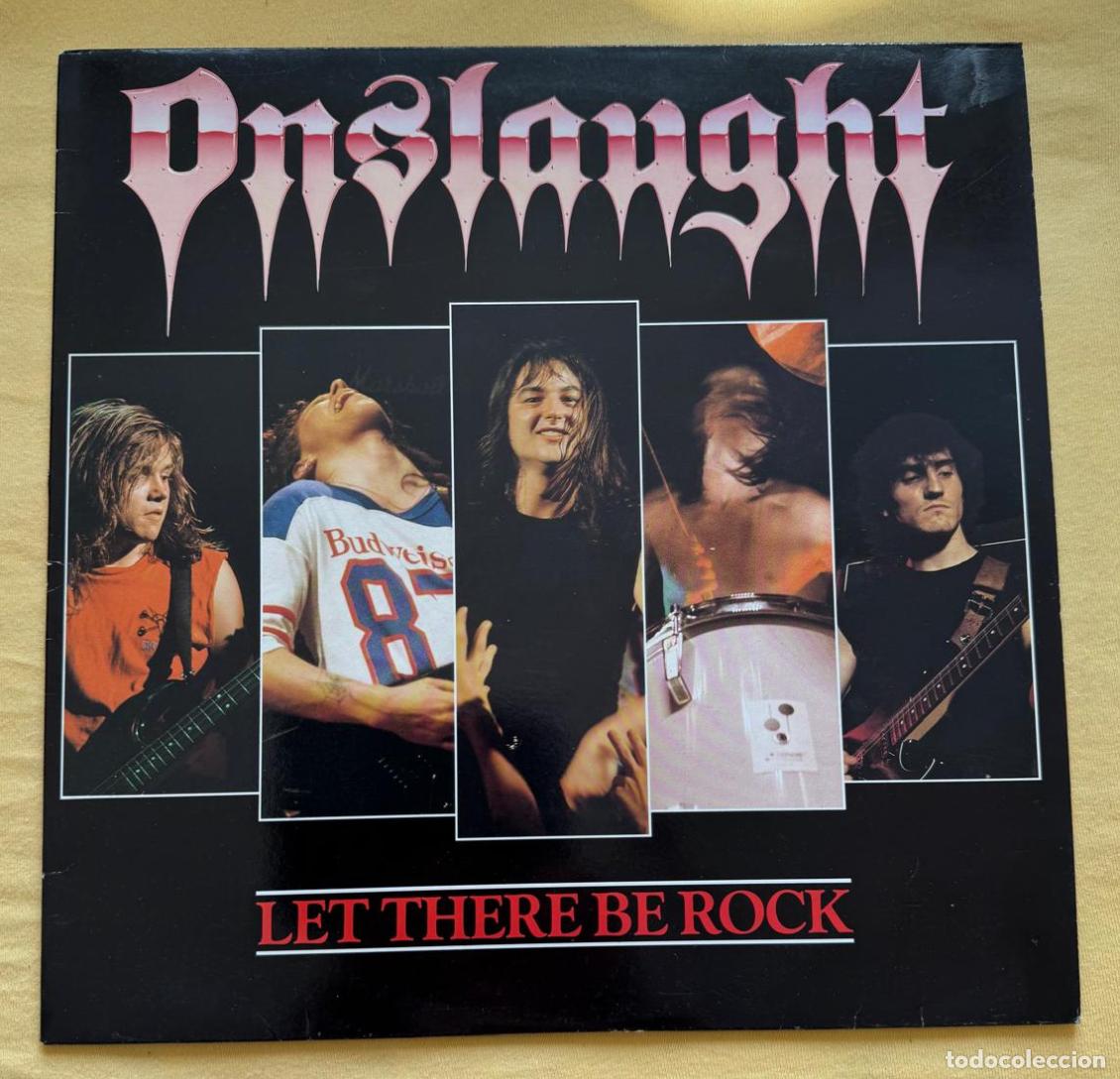 Vinyl-Schallplatten: onslaught maxi 45 rpm let there be rock (uk under on flag) EX EX
