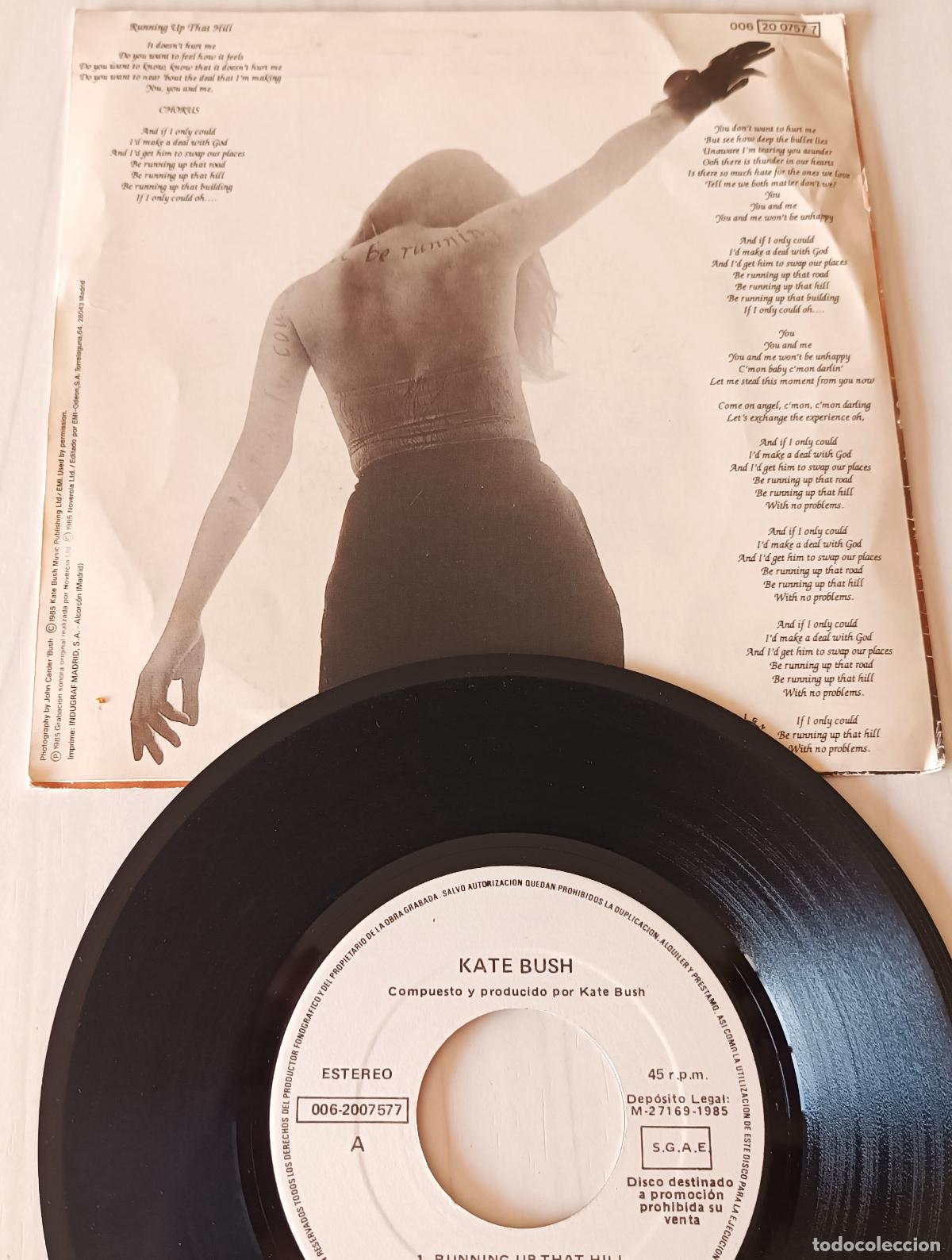 Discos de vinilo: KATE BUSH - RUNNING UP THAT HILL EMI - 1985 - Foto 2