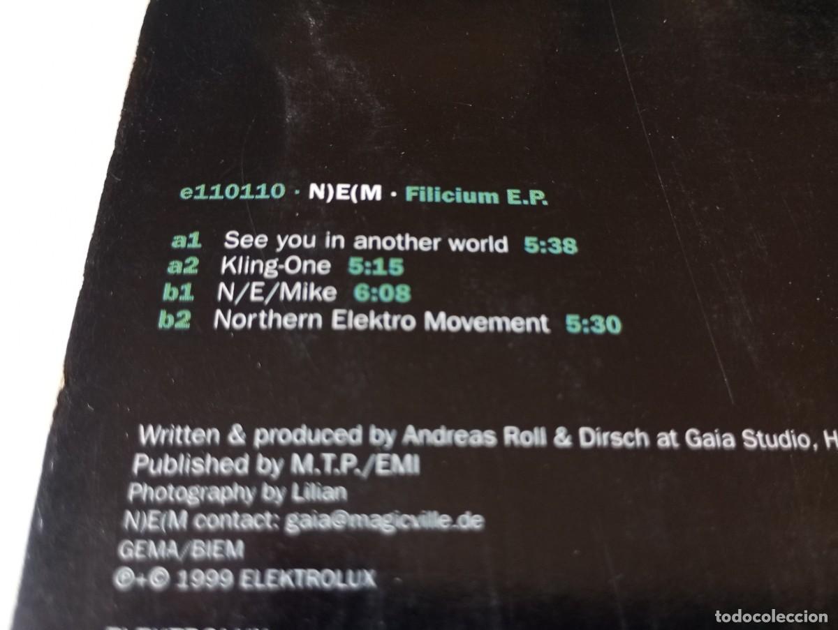 Discos de vinilo: N)E(M &ndash; Filicium E.P. - 1999 - Foto 2