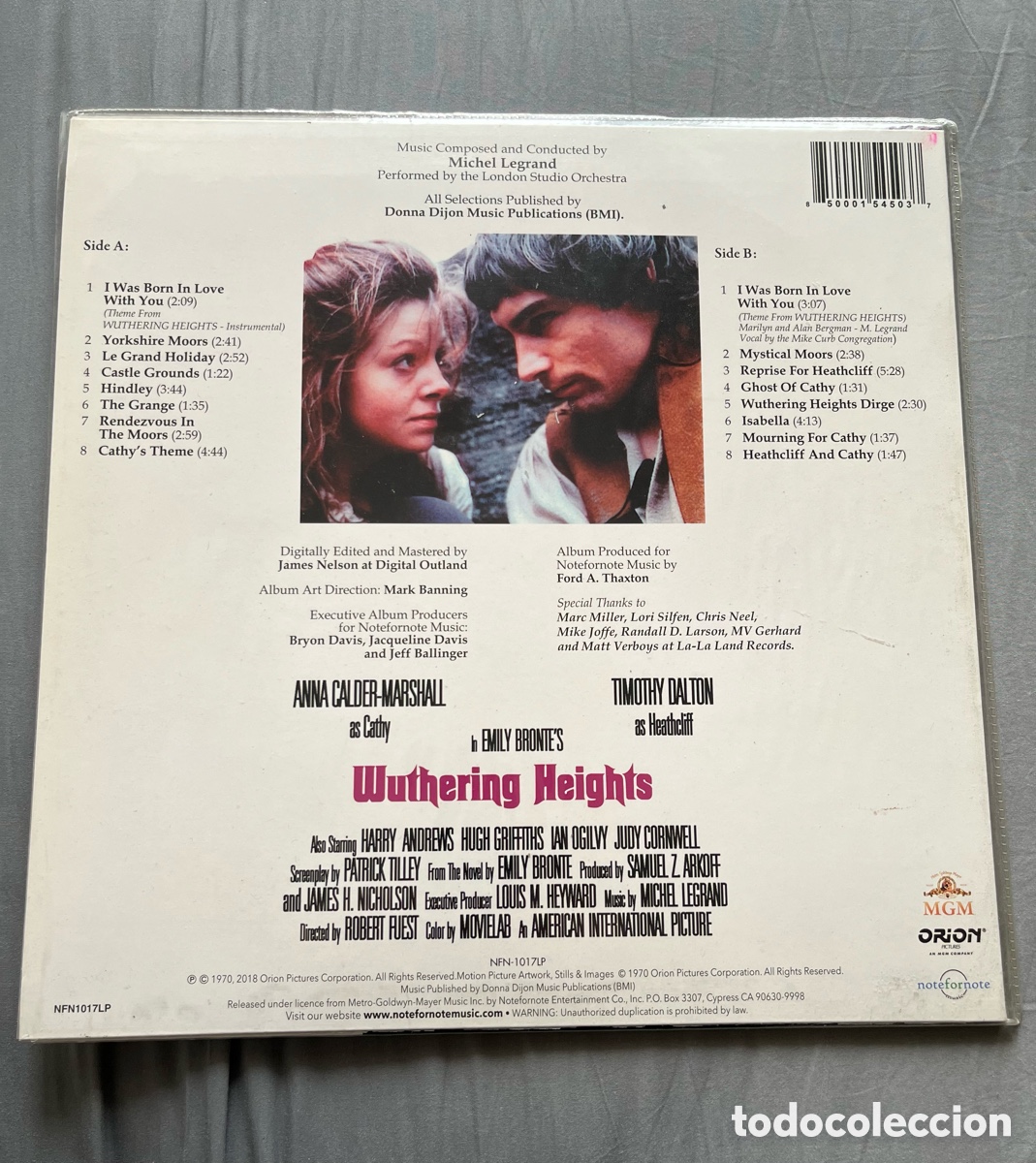 Discos de vinilo: Wuthering Heights. Michel Legrand - Foto 2