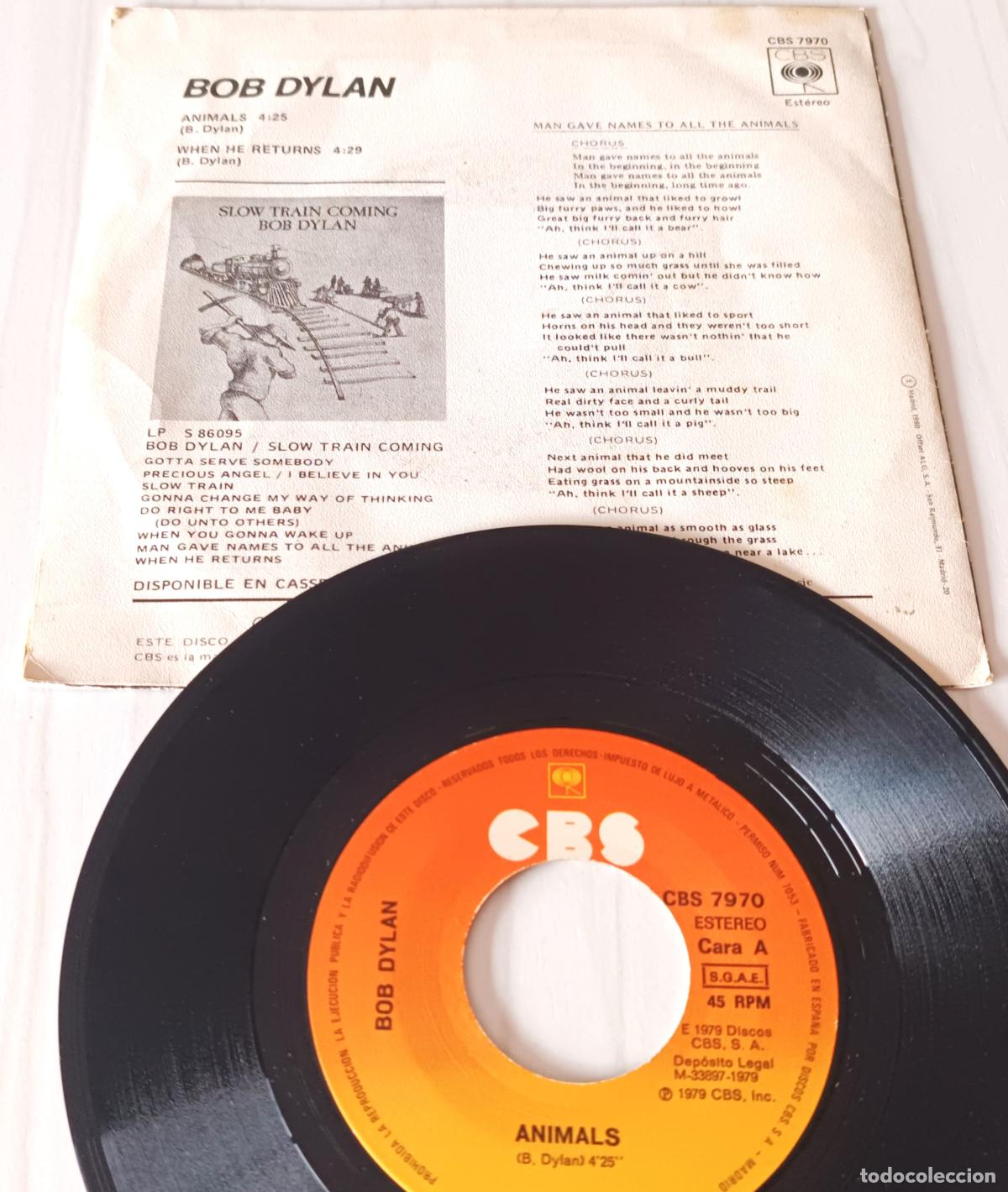 Discos de vinilo: BOB DYLAN - ANIMALS CBS - 1979 - Foto 2