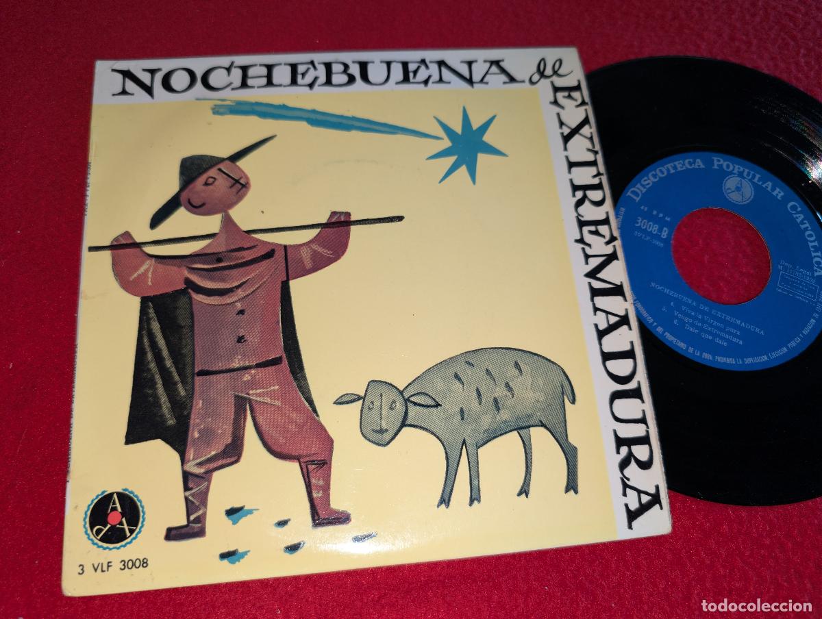 Discos de vinilo: ZARZADILLA POPULAR COROS + MANUEL ARIAS Manolito Chiquito +5 EP 7'' 1959 PAX Nochebuena Extremadura