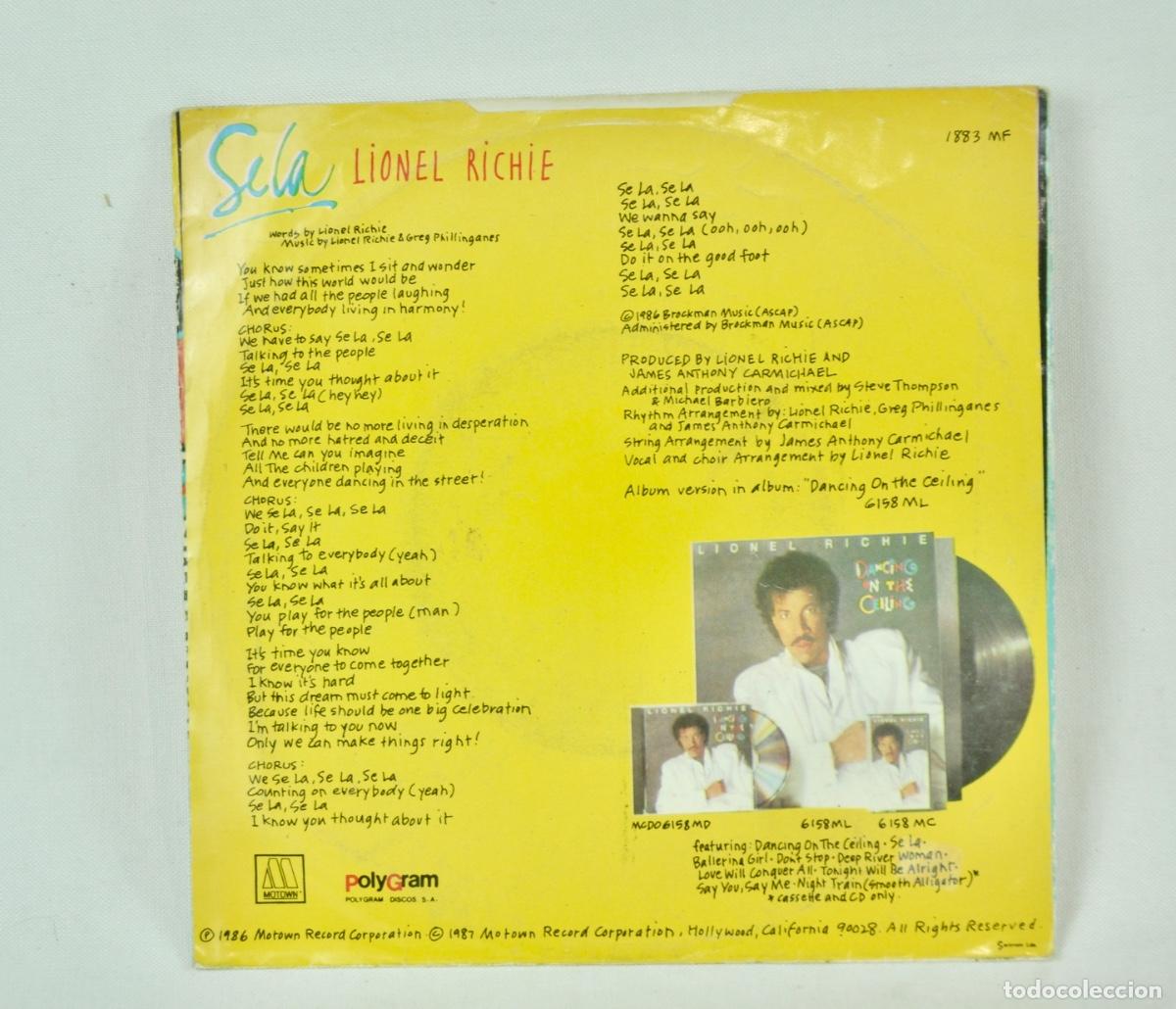 Discos de vinilo: Lionel Richie - Sela - Foto 2