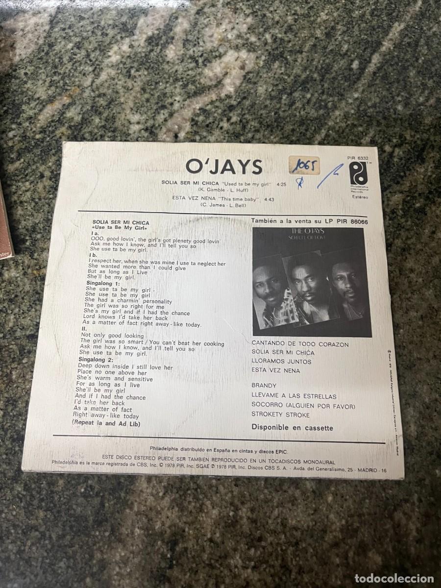 Discos de vinilo: The OJays Solia Ser Mi Chica - Foto 2
