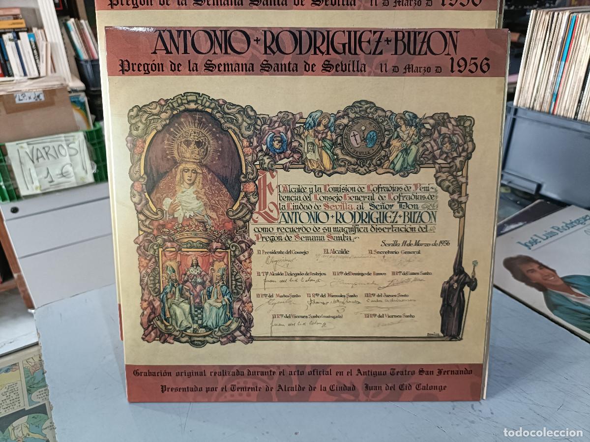 Dischi in vinile: Antonio Rodr&iacute;guez Buz&oacute;n - Preg&oacute;n de la Semana Santa de Sevilla, 11 de Marzo de 1956
