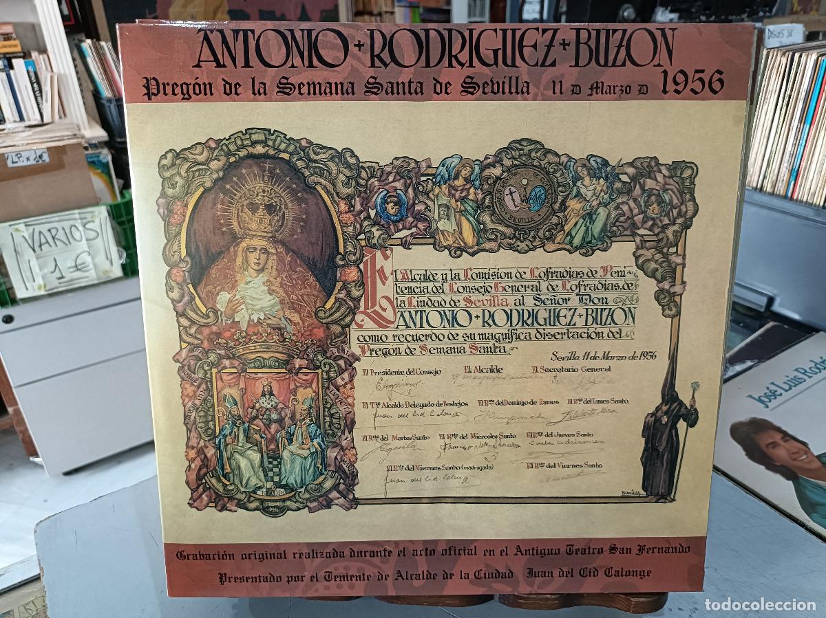 Dischi in vinile: Antonio Rodr&iacute;guez Buz&oacute;n - Preg&oacute;n de la Semana Santa de Sevilla, 11 de Marzo de 1956