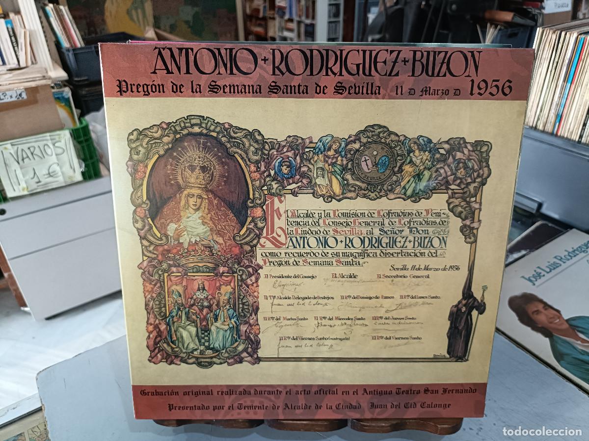 Dischi in vinile: Antonio Rodr&iacute;guez Buz&oacute;n - Preg&oacute;n de la Semana Santa de Sevilla, 11 de Marzo de 1956
