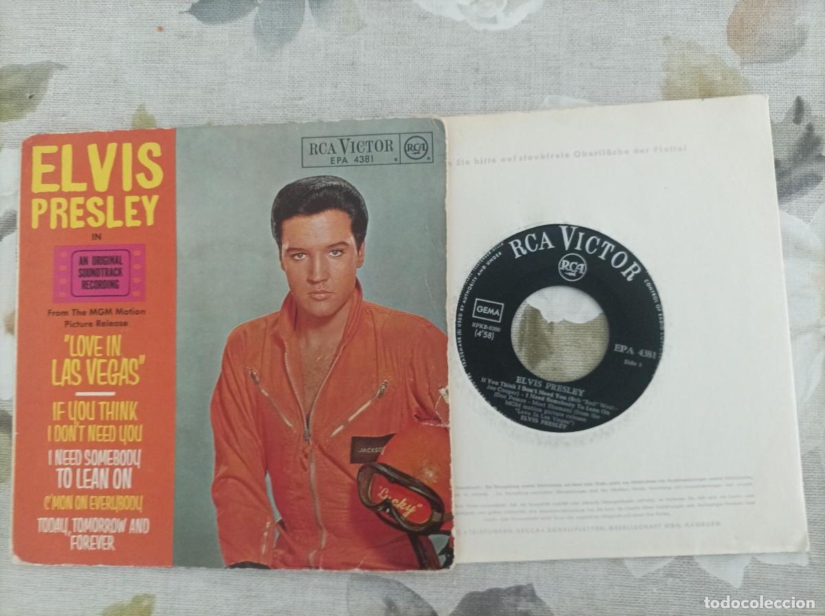 Discos de vinilo: Elvis Presley ep love in las Vegas