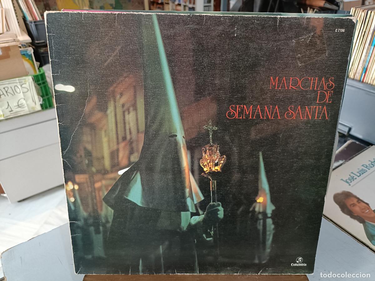 Discos de vinilo: Marchas de Semana Santa - Varios - LP. sello Columbia 1974