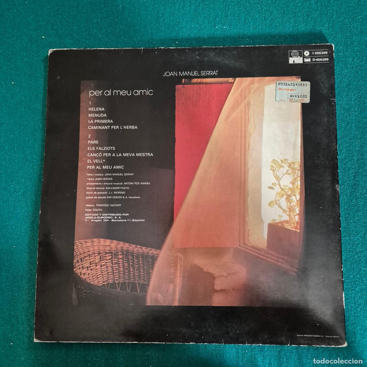 Discos de vinilo: JOAN MANUEL SERRAT 206389 - Foto 2
