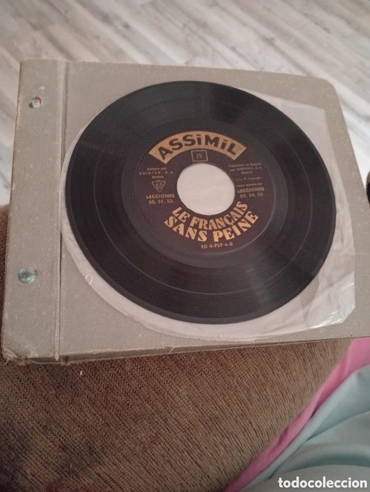 Discos de vinilo: Singles 10 unidades curso franc&eacute;s le francais peine