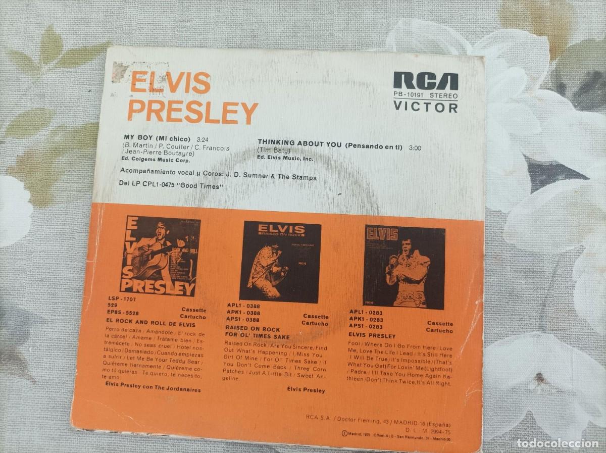Discos de vinilo: Elvis Presley single my boy - Foto 2