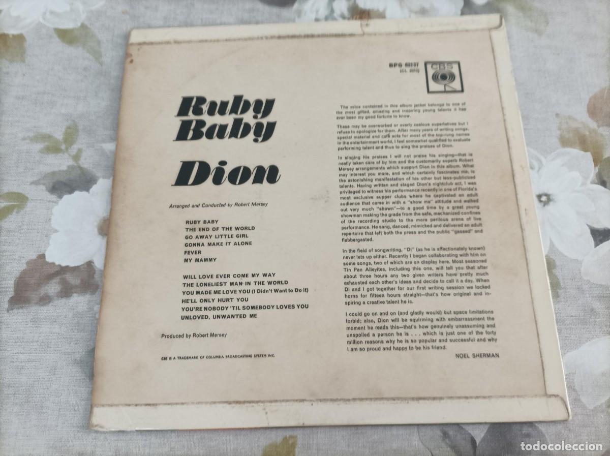 Discos de vinilo: Dion lp original Ruby Baby - Foto 2