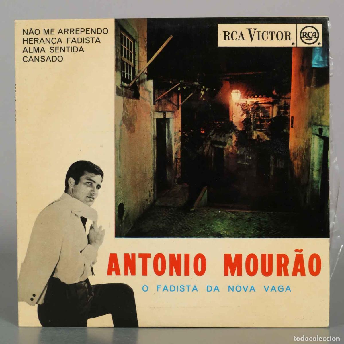 Discos de vinilo: EP. O Fadista Da Nova Vaga - Ant&oacute;nio Mour&atilde;o - Conjunto De Raul Nery, Jos&eacute; Fontes Rocha, J&uacute;lio G