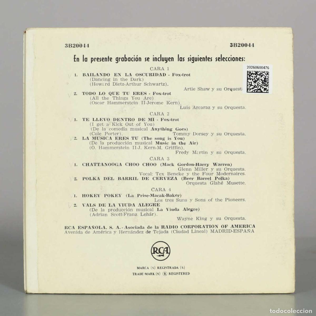 Discos de vinilo: EP. Perfecto Para Bailar Varios Tiempos - Foto 2