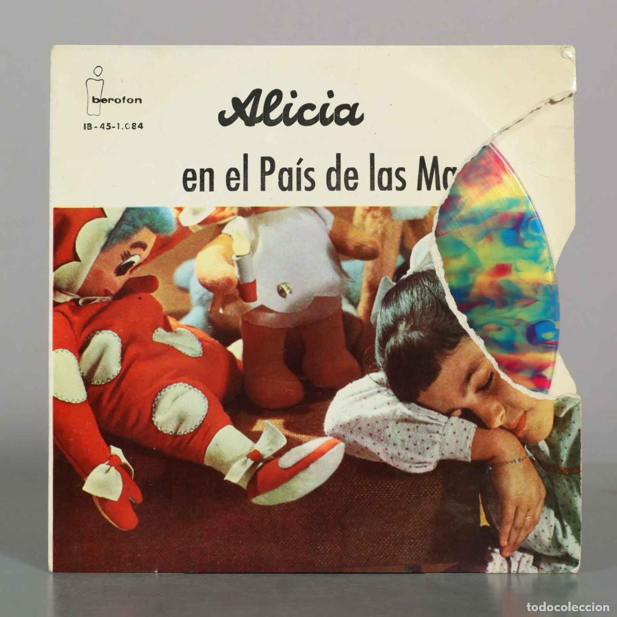 Discos de vinilo: SINGLE. Alicia en el Pa&iacute;s de las Maravillas - Teatro Invisible de Radio Nacional de Espa&ntilde;a de Barce