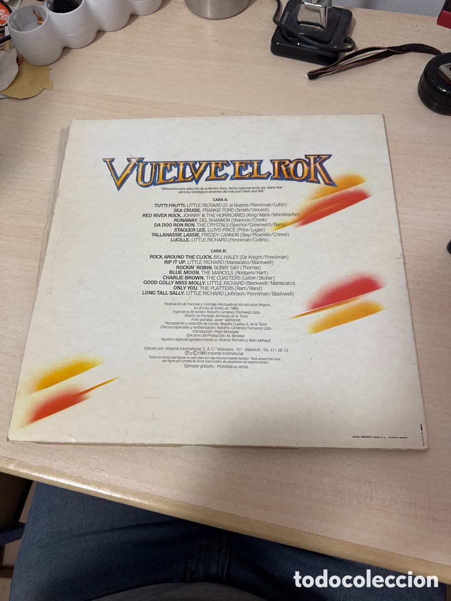 Discos de vinilo: DISCO VINILO VUELVE EL ROK 1980 - Foto 4