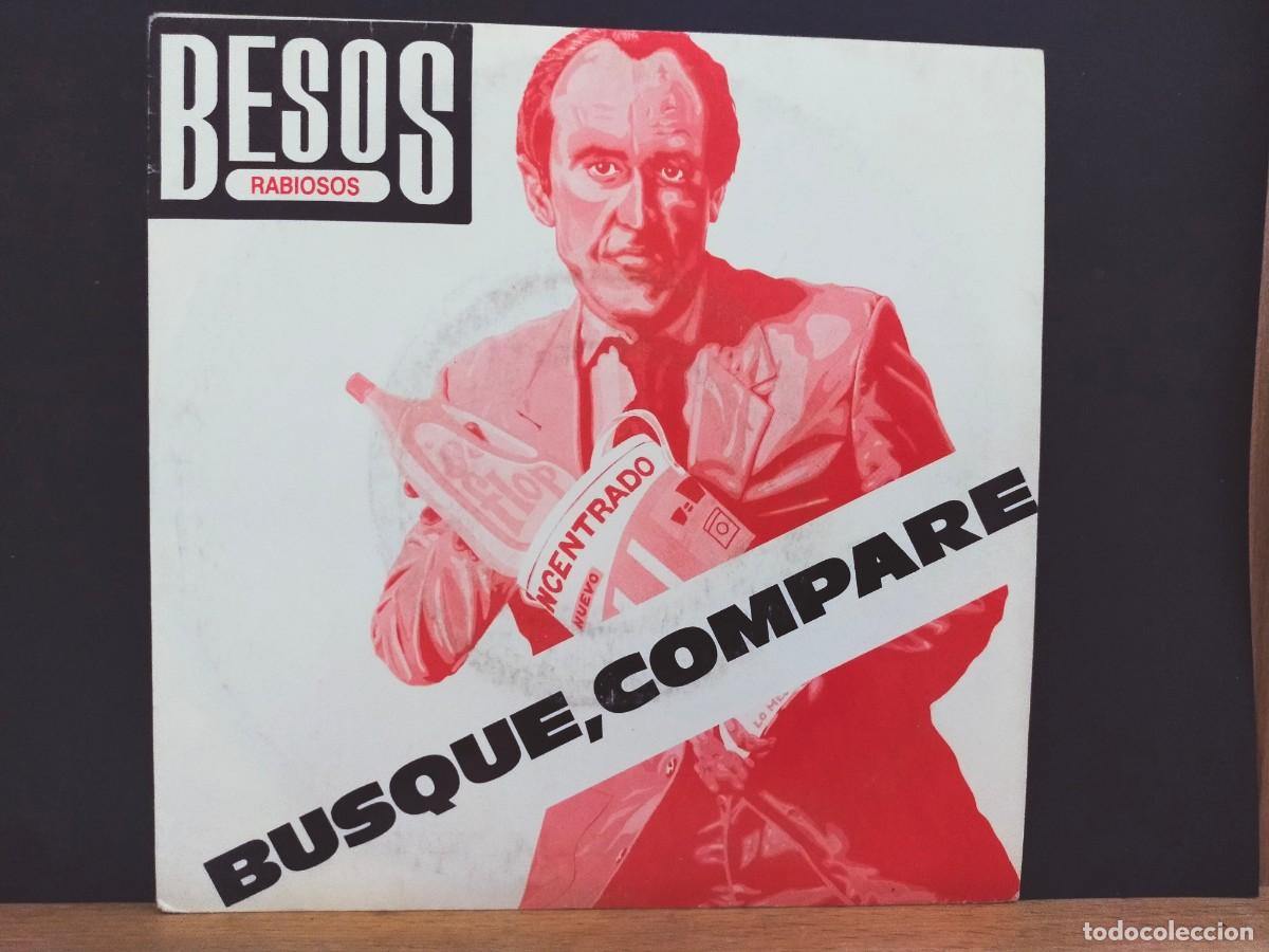 Discos de vinilo: BESOS RABIOSOS. BUSQUE, COMPARE - ESTO QU&Eacute; ES. VIRGIN. 2 TEMAS. 1987