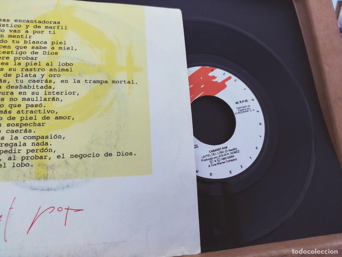 Discos de vinilo: CABARET POP. LA PIEL DEL LOBO. GASA. 1 TEMA. 1993