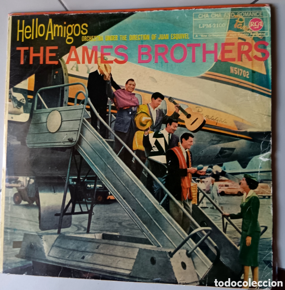 Discos de vinilo: MUSICA GOYO ● LP ● THE AMES BROTHERS ● HOLA AMIGOS ● AA99 X0224 ●