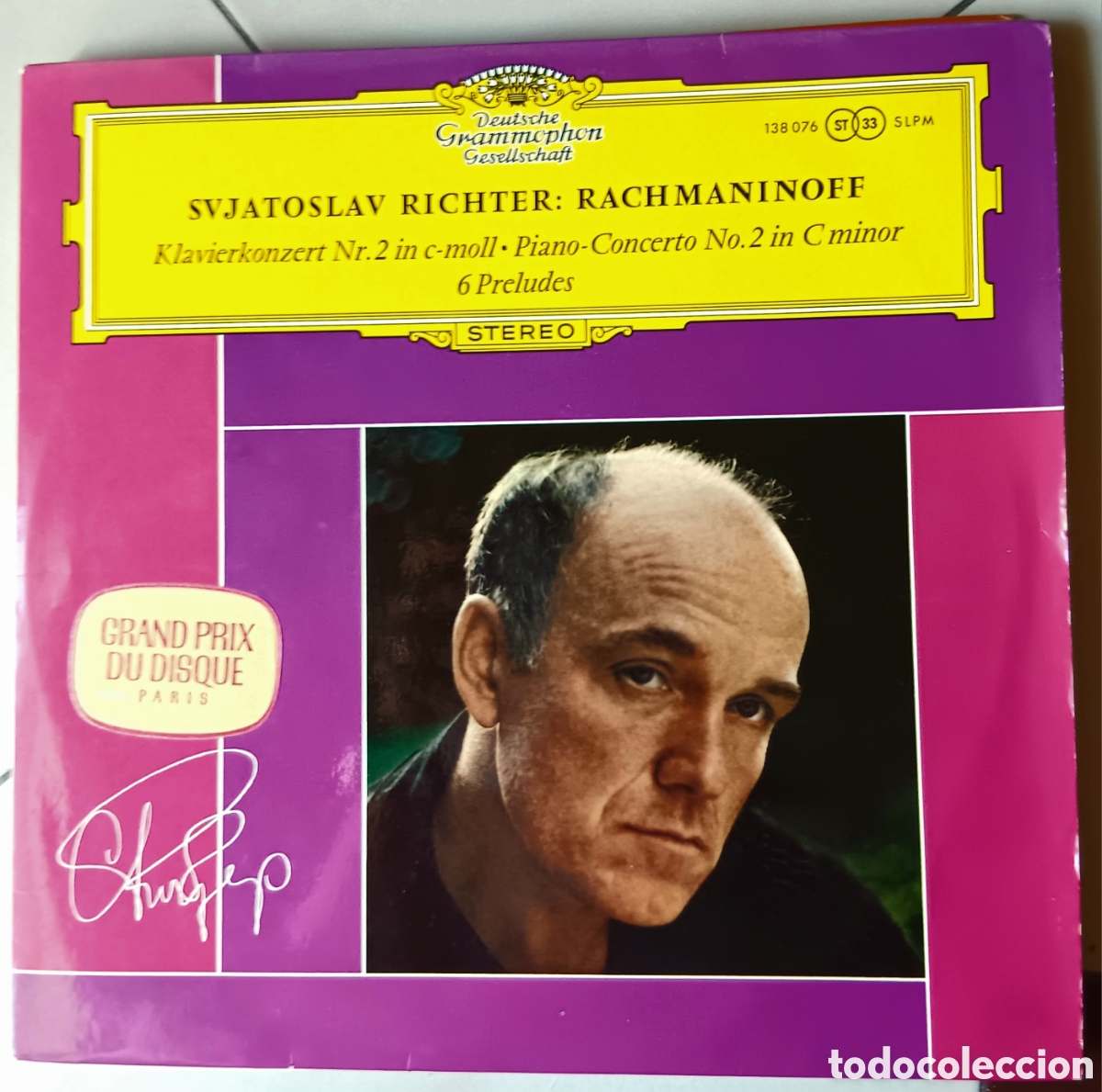 Discos de vinilo: MUSICA GOYO ● LP ● SVJATOSLAV RICHTER ● RACHMANINOFF ● AA99 X0224 ●