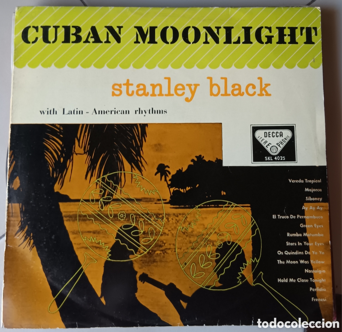 Discos de vinilo: MUSICA GOYO ● LP ● STANLEY BLACK ● CUBAN MOONLIGHT ● AA99 X0224 ●