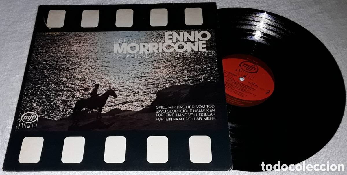 Discos de vinilo: LP- GEOFF LOVE AND HIS ORCHESTRA - DE FILMHITS VON ENNIO MORRICONE - MADE IN GERMANY - MORRICONE