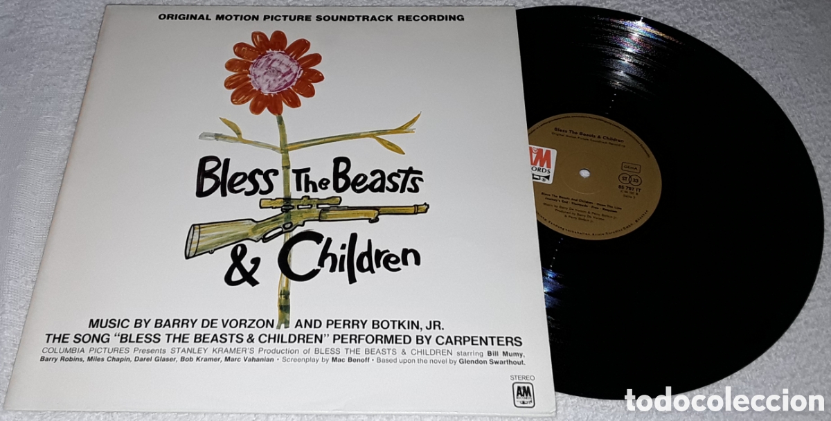 Discos de vinilo: LP- BLESS THE BEASTS AND CHILDREN - BARRY DE VORZON / PERRY BOTKIN JR / CARPENTERS