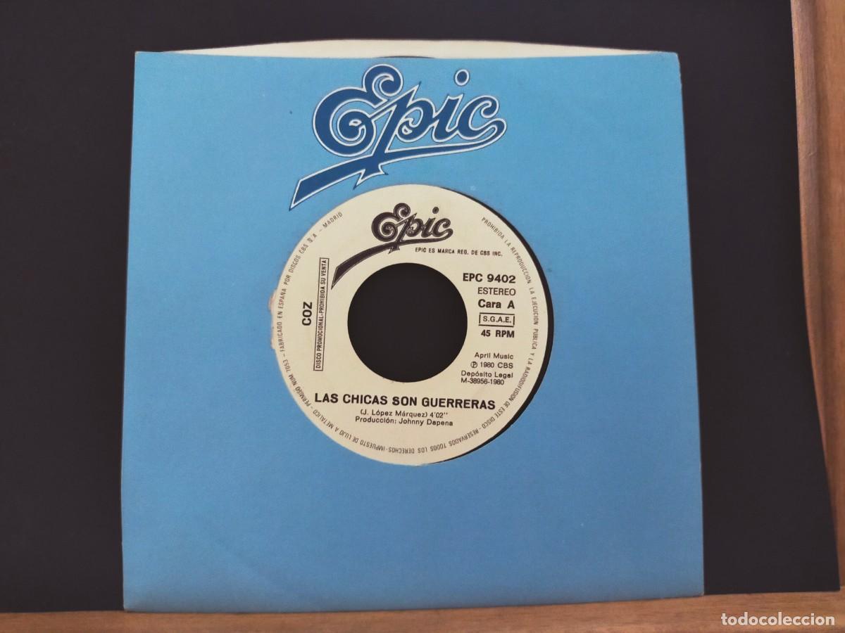 Discos de vinilo: COZ. LAS CHICAS SON GUERRERAS - DOS EN LA LUZ. EPIC. CBS. 2 TEMAS. 1990