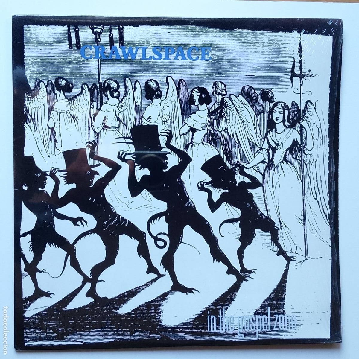 Discos de vinilo: Crawlspace-In The Gospel Zone (LP Behemoth 1989) Lazy Cowgirls, MX-80 Sound, Hawkwind, Neu!