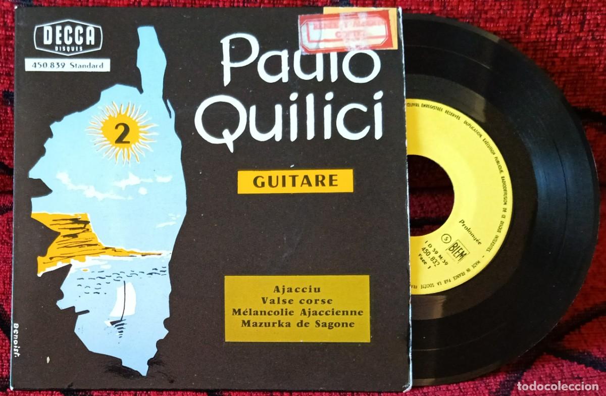 Discos de vinilo: PAULO QUILICI ** Guitare ** SINGLE VINILO FRANCIA