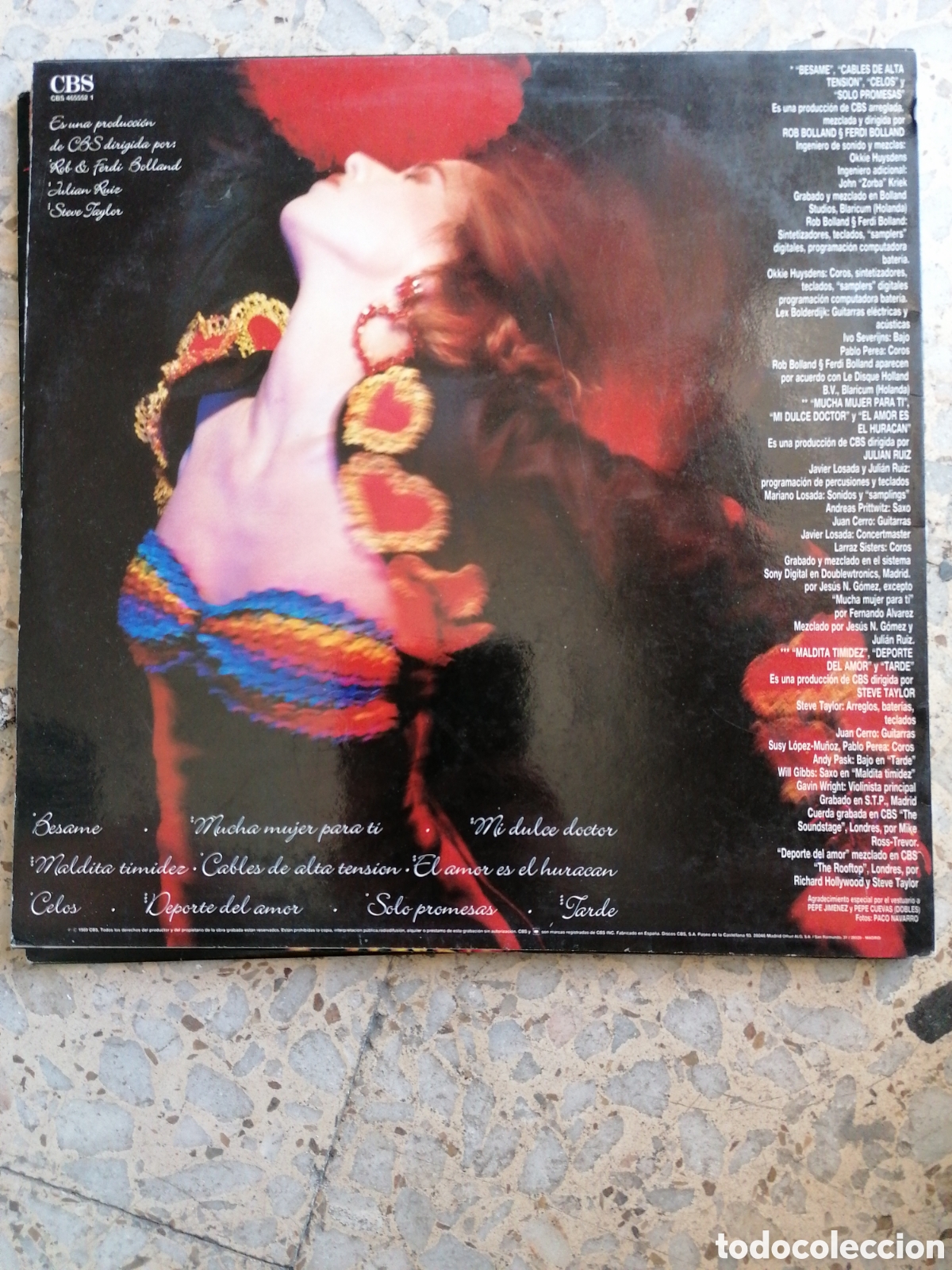 Discos de vinilo: LP VICKY LARRAZ HURACAN 1989 - Foto 2