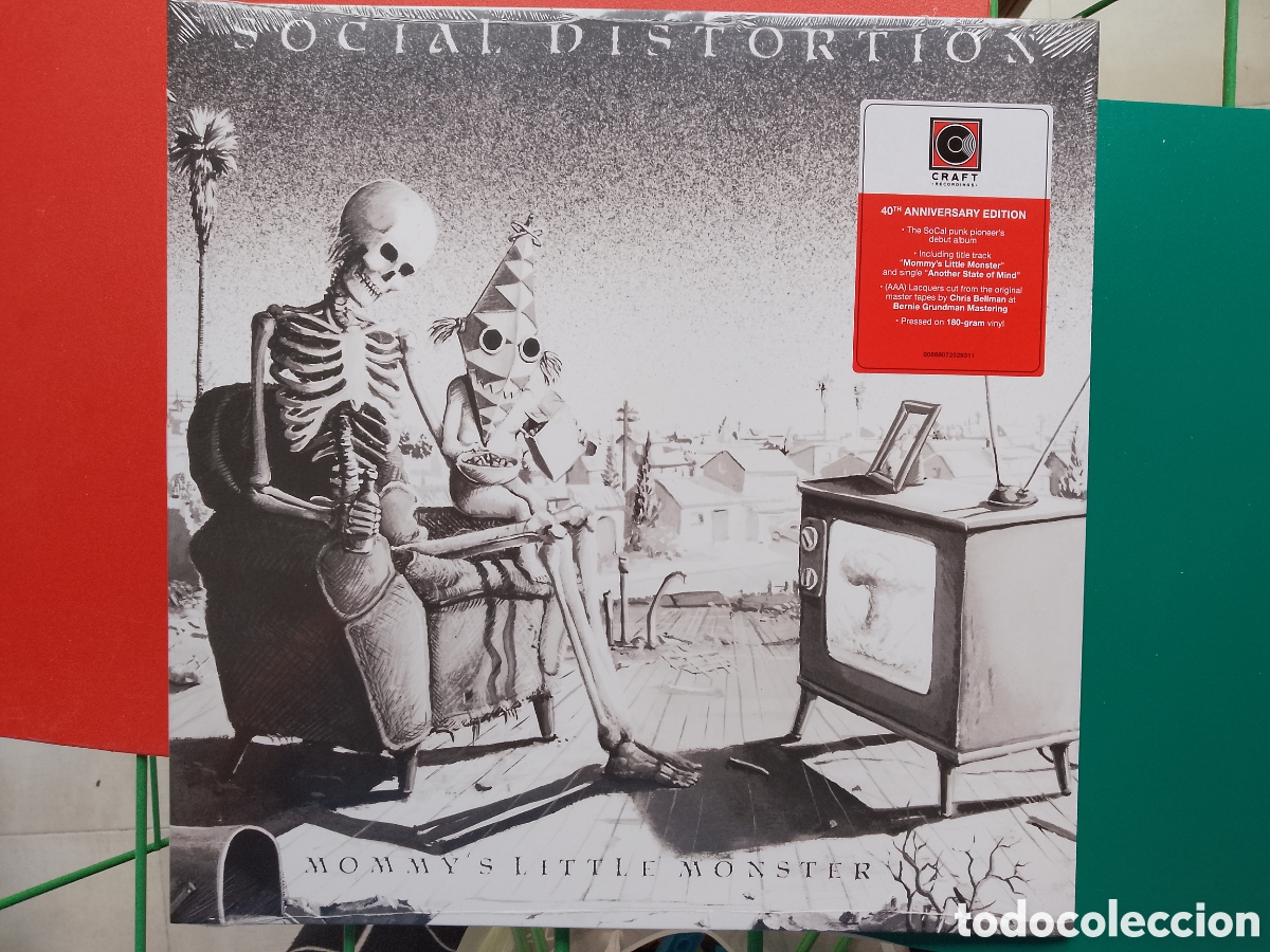 Discos de vinilo: SOCIAL DISTORTION . MOMMY&acute;S LITTLE MONSTER . 40TH ANNIVERSARY EDITION . NUEVO . SEALED