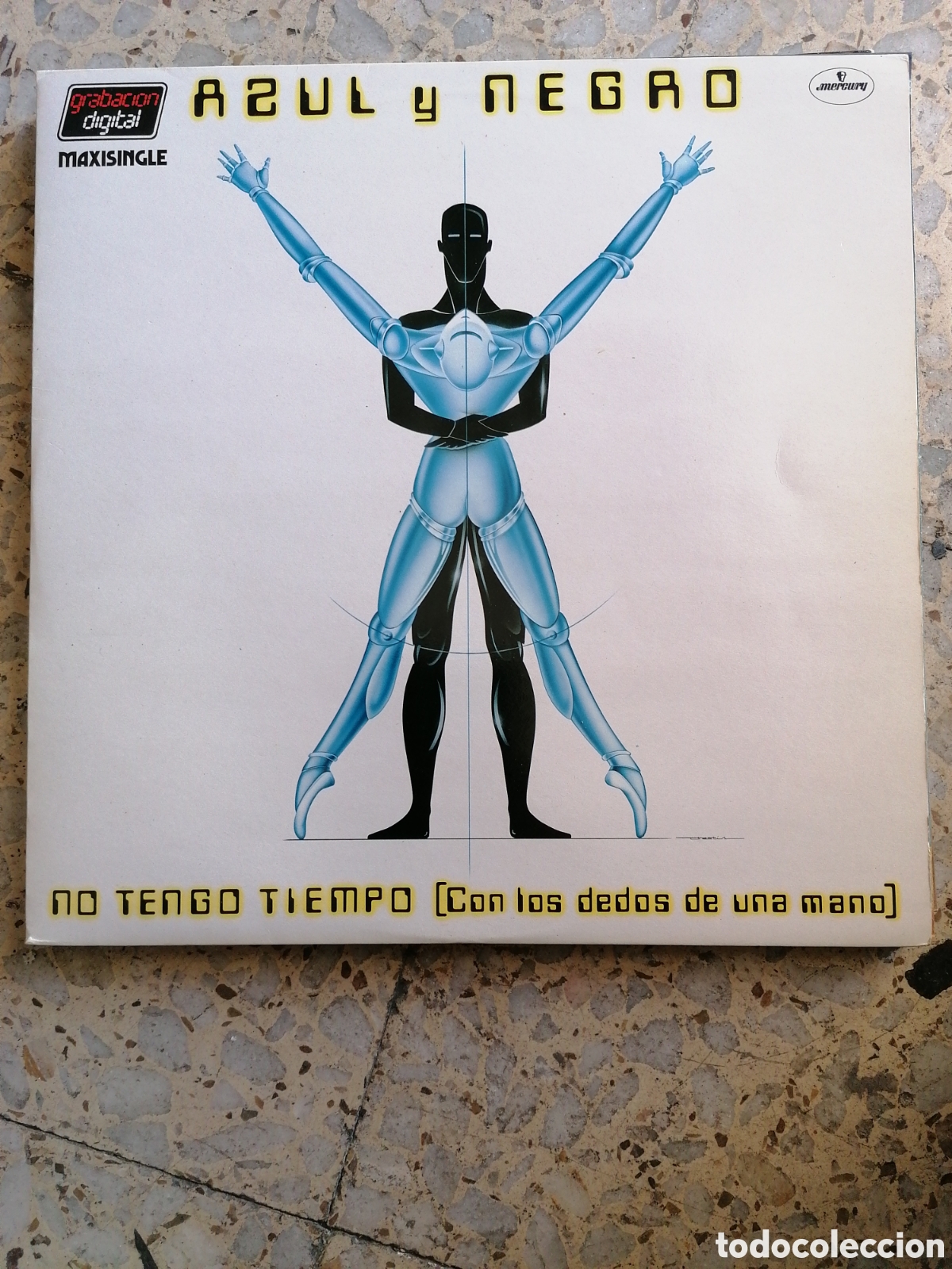 Discos de vinilo: MAXI SINGLE 12&rdquo; AZUL Y NEGRO NO TENGO TIEMPO 1983