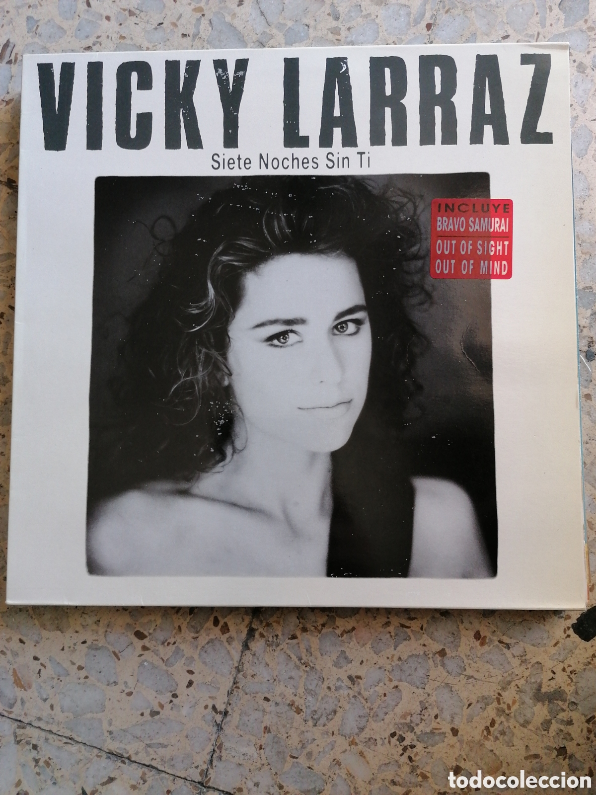 Discos de vinilo: LP VICKY LARRAZ SIETE NOCHES SIN TI 1988