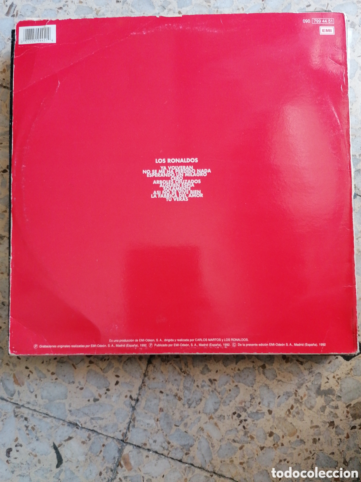 Discos de vinilo: LP LOS RONALDOS O 1992 INSERT - Foto 2