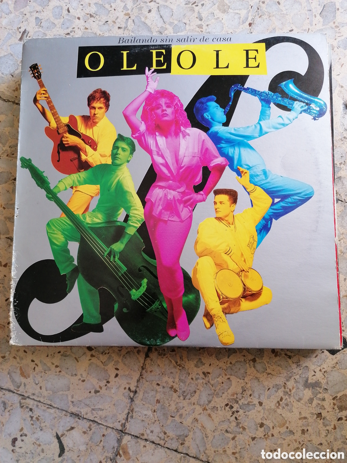 Discos de vinilo: LP OLE OLE BAILANDO SIN SALIR DE CASA 1986 INSERT