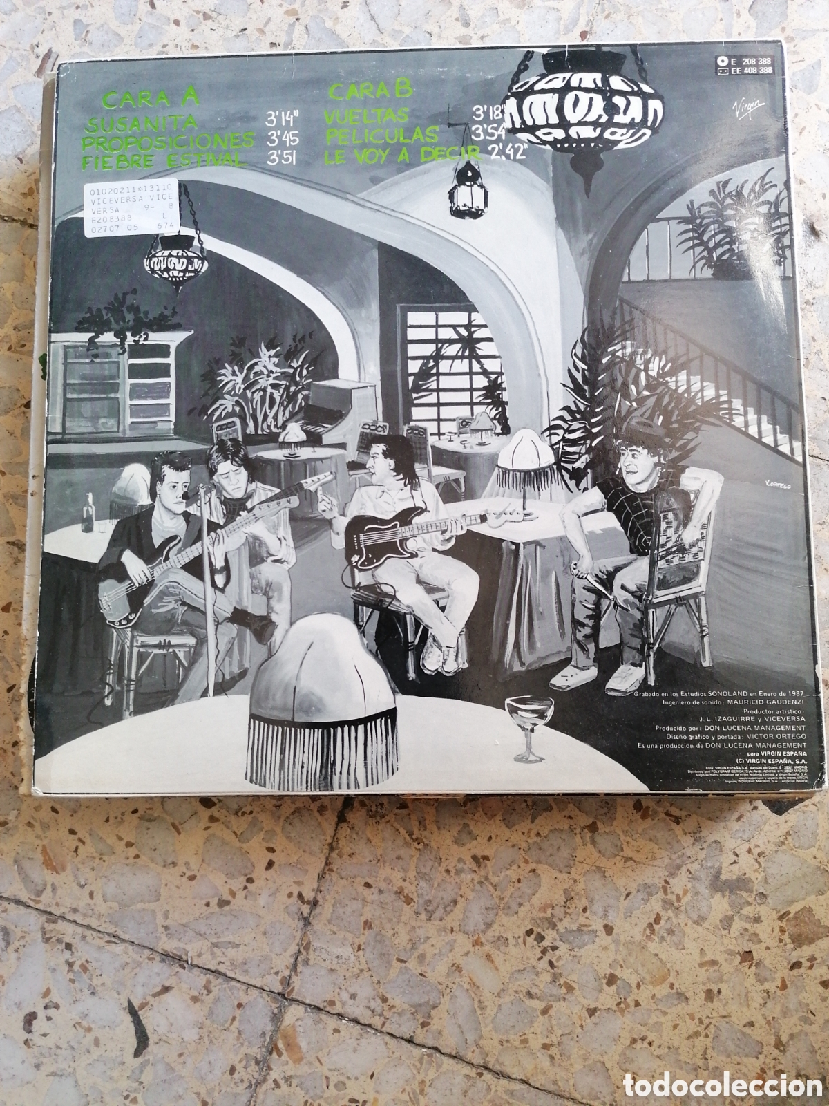 Discos de vinilo: LP VICEVERSA VICEVERSA SUSANITA 1987 INSERT - Foto 2