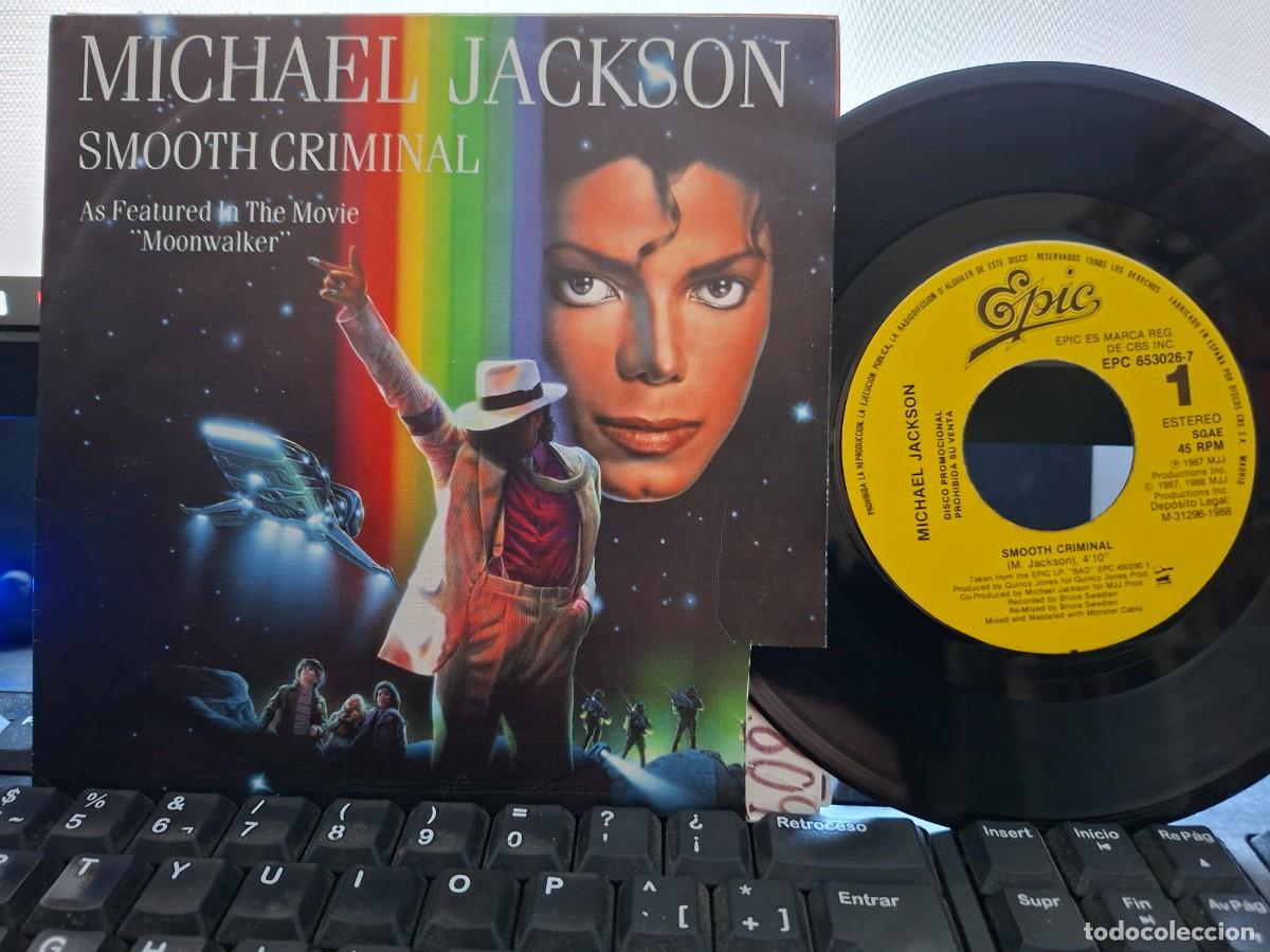 Discos de vinilo: MICHAEL JACKSON - SMOOTH CRIMINAL - SINGLE DE VINILO EDICION ESPA&Ntilde;OLA PROMOCIONAL C-48