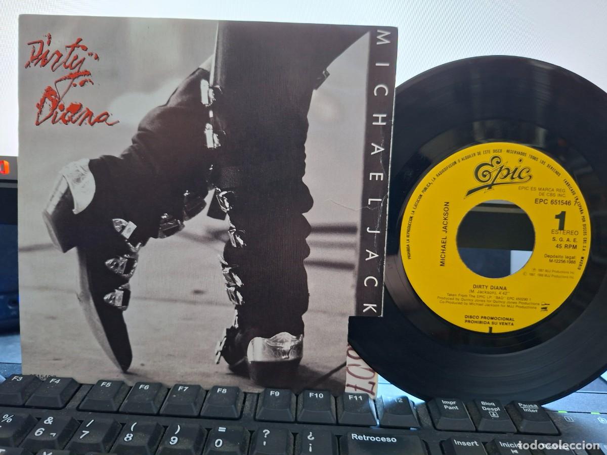Discos de vinilo: MICHAEL JACKSON - DIRTY DIANA - SINGLE DE VINILO EDICION ESPA&Ntilde;OLA PROMOCIONAL C-48