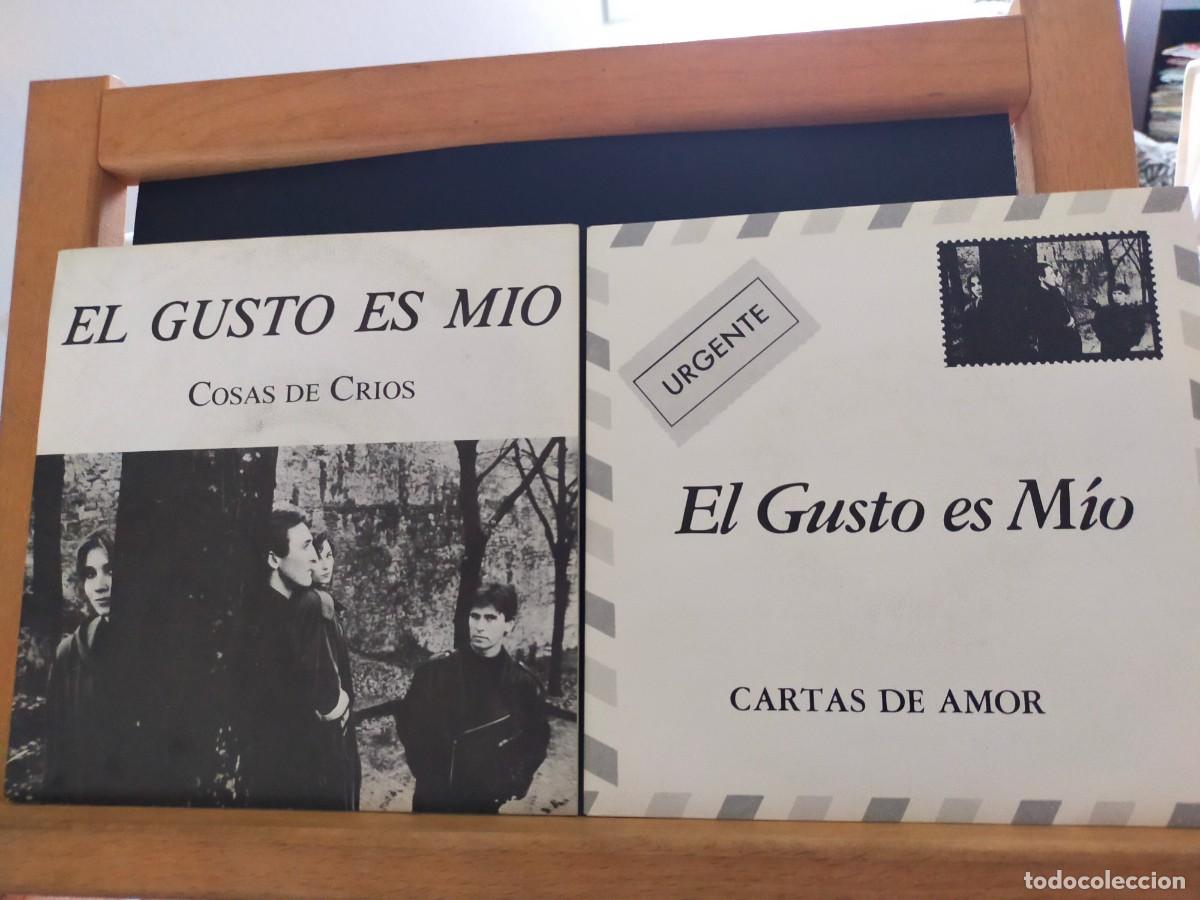 Discos de vinilo: EL GUSTO ES M&Iacute;O. LOTE DE 2 SINGLES. CARTAS DE AMOR - COSAS DE CR&Iacute;OS. 1991 Y 1992.