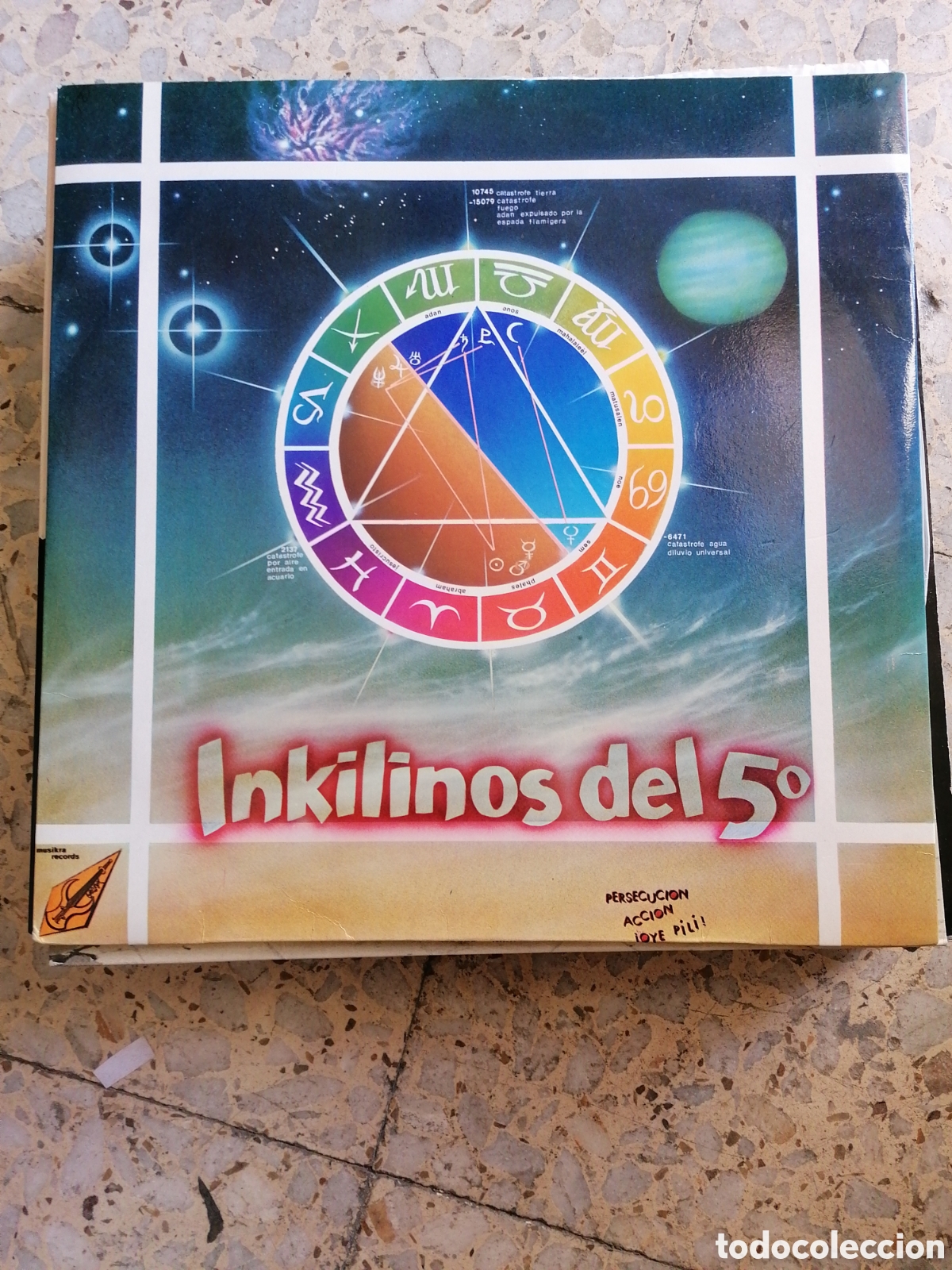 Discos de vinilo: LP INKILINOS DEL 5&ordm; 5 PERSECUCION 1983 INSERT